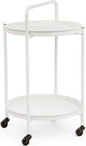 Oceľový servírovací stolík ø 44,5 cm Austin – Bizzotto