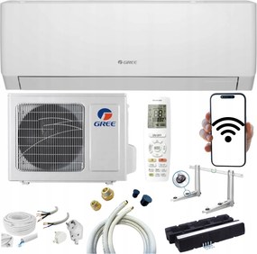 Klimatizácia na stenu Gree Pular 3,2 kW Wifi 40 m2 Kiliechy Pripravené Na Montáž