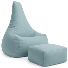 MeowBaby® Sedací vak s opierkou nôh Tearo, cloudberry-sky-blue