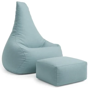 MeowBaby® Sedací vak s opierkou nôh Tearo, cloudberry-sky-blue