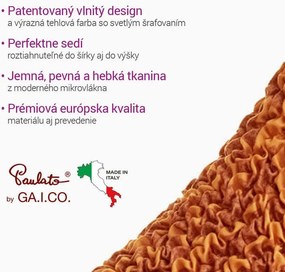 Bielastické poťahy GRAFITI NOVÉ tehlové relaxačné kreslo (š. 70 - 90 cm)