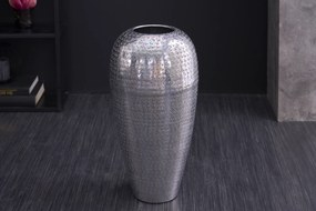 Váza Arga Orient 50cm strieborná
