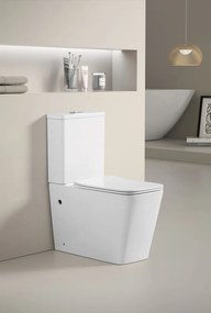 Erga Jotta, WC kombi misa 640x365x820 mm, Rimless + toaletné sedadlo, biela lesklá, ERG-V03-JOTTA-RIM-WH