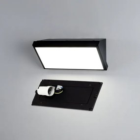 Brilagi - LED RGBW vonkajšie nástenné svietidlo TRIANGLE 1xE27/9W/230V čierna IP65
