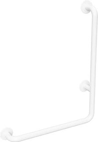 Bemeta Design HELP: Madlo, 680 mm, v tvare L, pravé, bez krytky, biela - 301112064