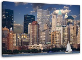 Obraz na plátně Panorama New Yorku - 120x80 cm