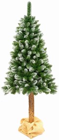 Umelý vianočný stromček s pníkom - PREMIUM zasnežený efekt 180cm