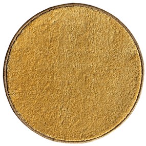 Vopi koberce Kusový koberec Eton Exklusive žltý kruh - 100x100 (priemer) kruh cm