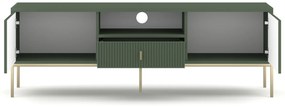 TV stolík Maggiore 154,5 cm zelená/zlatá