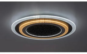 Rabalux 71316 - LED stmievateľné stropné svietidlo TANELI 56W/230V 3000/4000/6000K čierne + diaľkové ovládanie