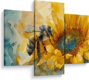 Obraz - Včielka, akvarel (90x60 cm)