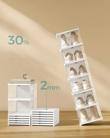 Úložný box Bill, sada 18ks, 35,5x25,6x17,6 cm, transparentná
