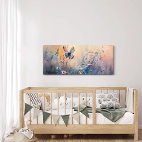 Obraz - Lúka s motýľom II. (120x50 cm)