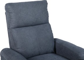 TV kreslo ALVI s elektrickým polohovaním — látka, sivá, nosnosť 130 kg