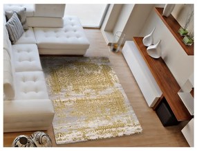 Sivo-zlatý koberec Universal Arabela Gold, 120 x 170 cm
