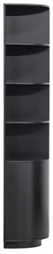 Čierna modulárna knižnica z borovicového dreva 78x210 cm Finca – WOOOD