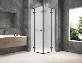 Polysan Polysan, GLOBE BLACK štvorcová sprchová zástena 1000x1000mm, rohový vstup, číre sklo, GB5010B
