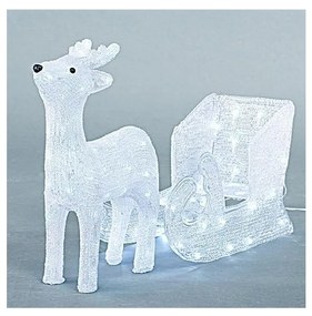 LED Vonkajšia vianočná dekorácia LED/3,6W/230V IP44 studená biela sob