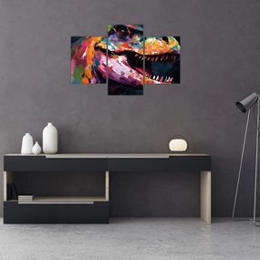 Obraz - Dinosaurus, maľba (90x60 cm)