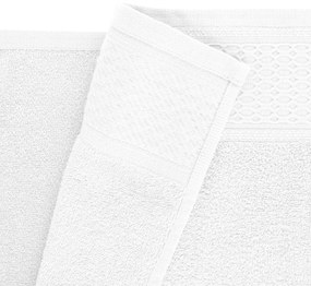 BAVLNENÉ UTERÁKY SOLANO SADA 1 KS 30X50 CM, 1 KS 50X90 CM, 1 KS 70X140 CM BIELA