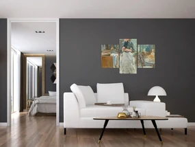 Obraz - Berthe Morisoti, In the Dining Room, reprodukcia (90x60 cm)