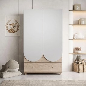 DVOJDVEROVÁ ŠATNÍKOVÁ SKRIŇA ELSA DO DETSKEJ IZBY KAŠMÍR 119 cm