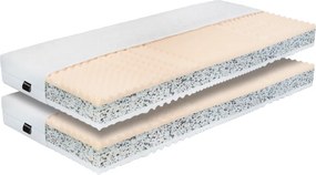 Matrace, set 2 ks, 18 cm, 90x200 cm, ALBO LUX 2 NEW