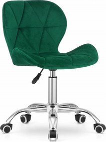 AKCIA Zelené kancelárske kreslo AVOLA VELVET II. akosť