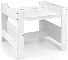 Detský stôl SVEN biely / čierny s dvomi stoličkami