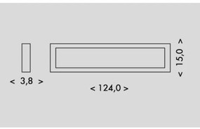Ecolite TL1902-36W/CR - LED Stropné svietidlo LED/36W/230V 4100K 124 cm čierna