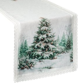 VIANOČNÝ BEHÚŇ NA STÔL XMAS9 40X140 CM VZOROVANÁ