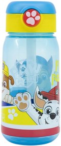 Plastová fľaša na pitie so slamkou a viečkom Tlapková patrola - Paw Patrol - 510 ml