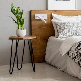 Biele nástenné svietidlo SULION Clara, výška 16,5 cm