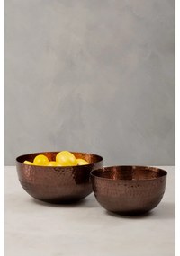 Kovové servírovacie misky v medenej farbe v súprave 2 ks ø 26 cm Solis – Premier Housewares