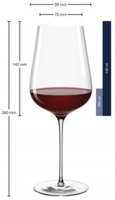Leonardo Pohárik na červené víno BRUNELLI 740 ml