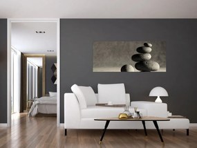 Obraz - Šedé kamene (120x50 cm)