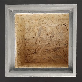 AMADEA Betónový kvetináč odľahčený - hladký, 33x33x50, 5cm, český výrobok