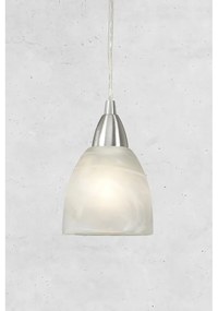 Závesné svietidlo v striebornej farbe so skleneným tienidlom ø 11 cm Line – Markslöjd