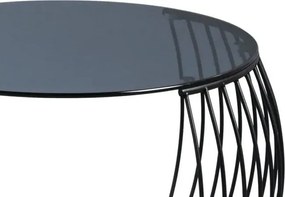 Okrúhly konferenčný stolík Shanghai, čierny/sivý