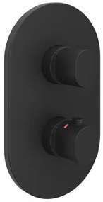 Ravak Chrome II sprchová a vaňová batéria bez podomietkového telesa čierna X070469