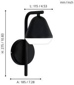 Eglo 99034 - LED nástenné svietidlo PALBIETA 1xGU10/3W/230V