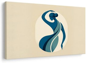 Obraz elegantná silueta v modrej