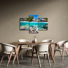 Obraz pláže na tropickom ostrove (90x60 cm)