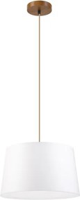 Závesný luster na lanku AIDA 1xE27/60W/230V pr. 35 cm dub/hnedá/biela