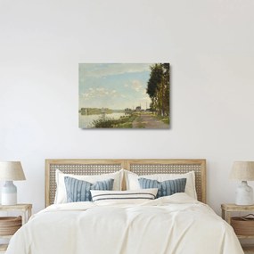 Sklenený obraz - Claude Monet, Argenteuil, reprodukcia (70x50 cm)