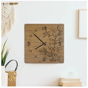 Li-Go 5499/DUB2 - Nástenné hodiny 1xAA 40x40 cm dub