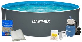 Marimex | Bazén Marimex Orlando 3,05x0,91 m s pieskovou filtráciou a príslušenstvom - motív šedý | 19900189
