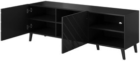 Cama Čierny TV stolík Abeto 2D