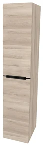 Mereo, Mereo Mailo, kúpeľňová skrinka vysoká 170 cm, čierne madlo, Multidecor, Dub Kronberg svetlý, MER-CN594LPBDKRS