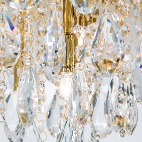 Orion DLU 2516/45-Krištáľové str. svietidlo CELESTE 6xG9/40W/230V pr. 45 cm zlatá